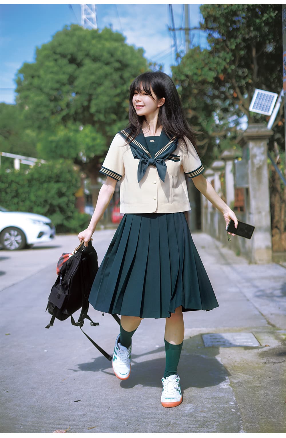 セーラー服 クラシック セーラー 半袖ブラウス