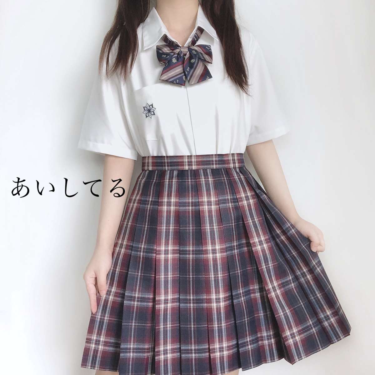 セーラー服 プレッピースタイル チェック柄セーラー制服セット