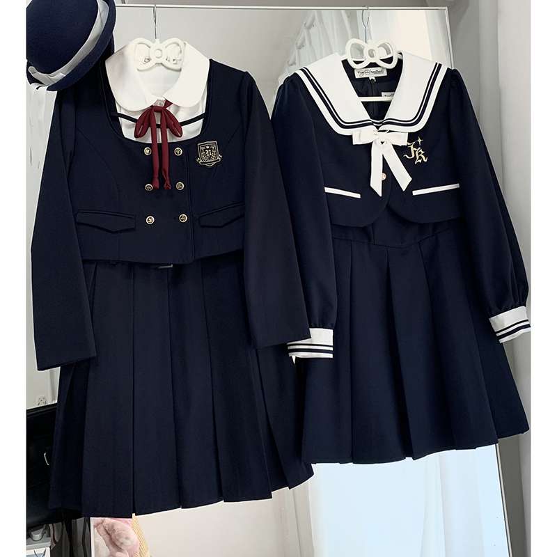 セーラー服 学生風クラシック カーディガンセット