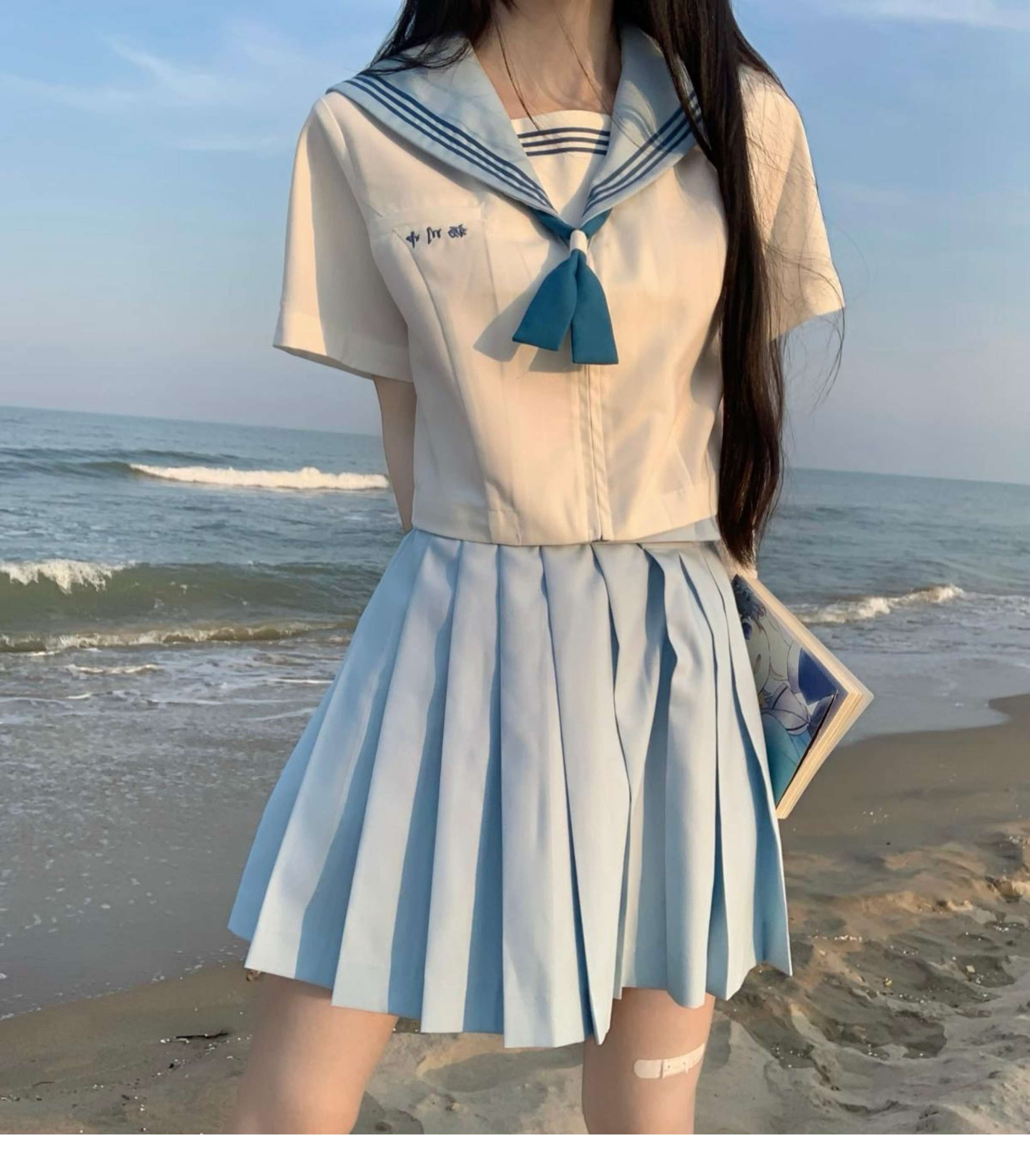 セーラー服 清楚な学園風 長袖上下セット