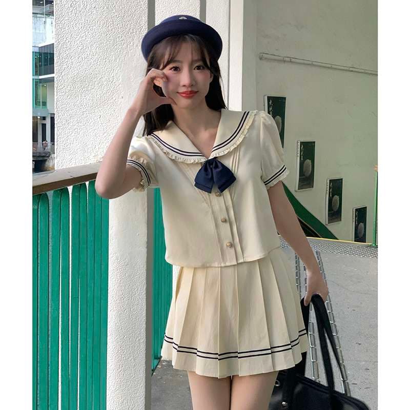 セーラー服 可愛い海辺の セット