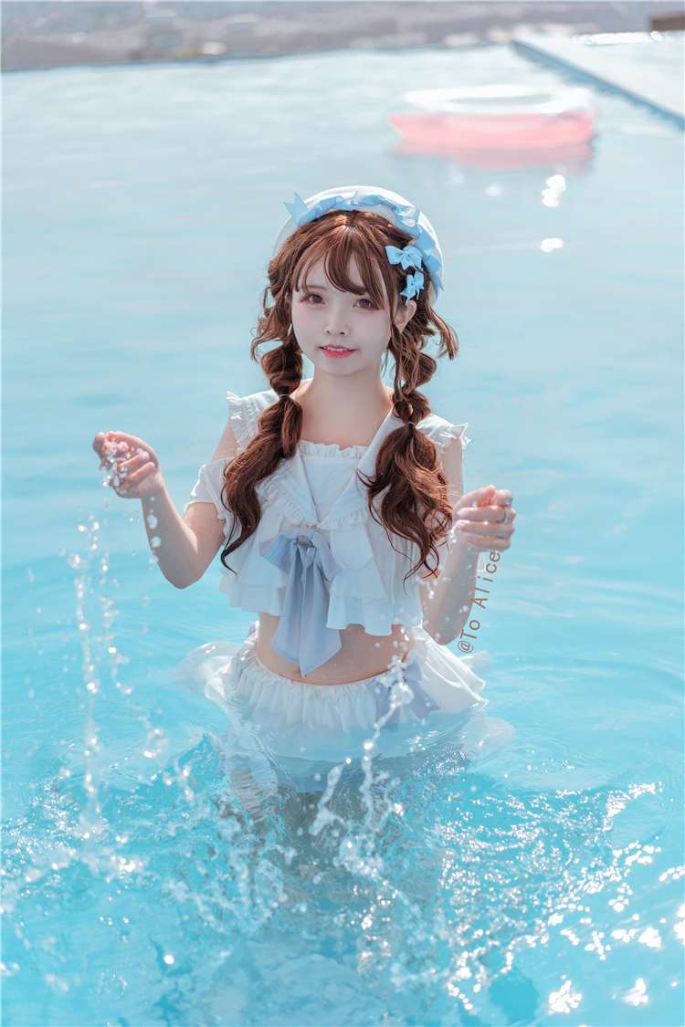 セーラー服 フリルたっぷりセーラー風水着セット
