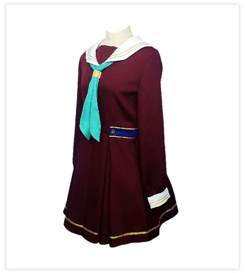 セーラー服 アニメ風 コスプレ衣装 マルーン