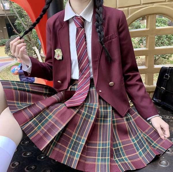セーラー服 学園風制服 プリーツスカートセット