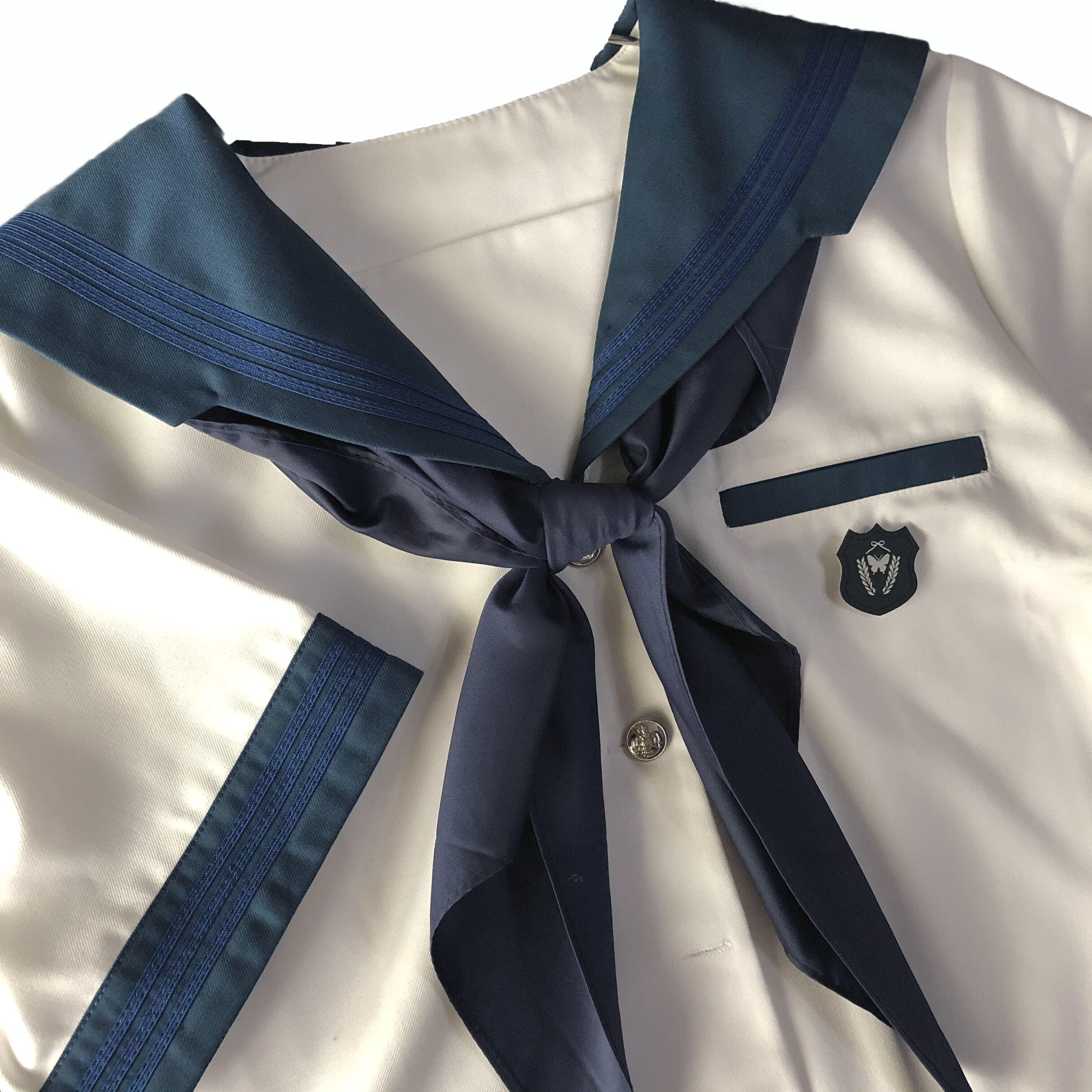 セーラー服 清楚系セーラー襟半袖ブラウス
