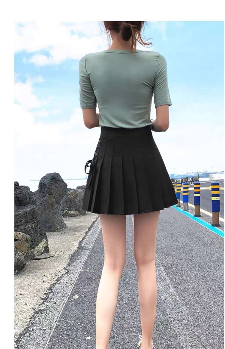 セーラー服 レースアップ プリーツスカート