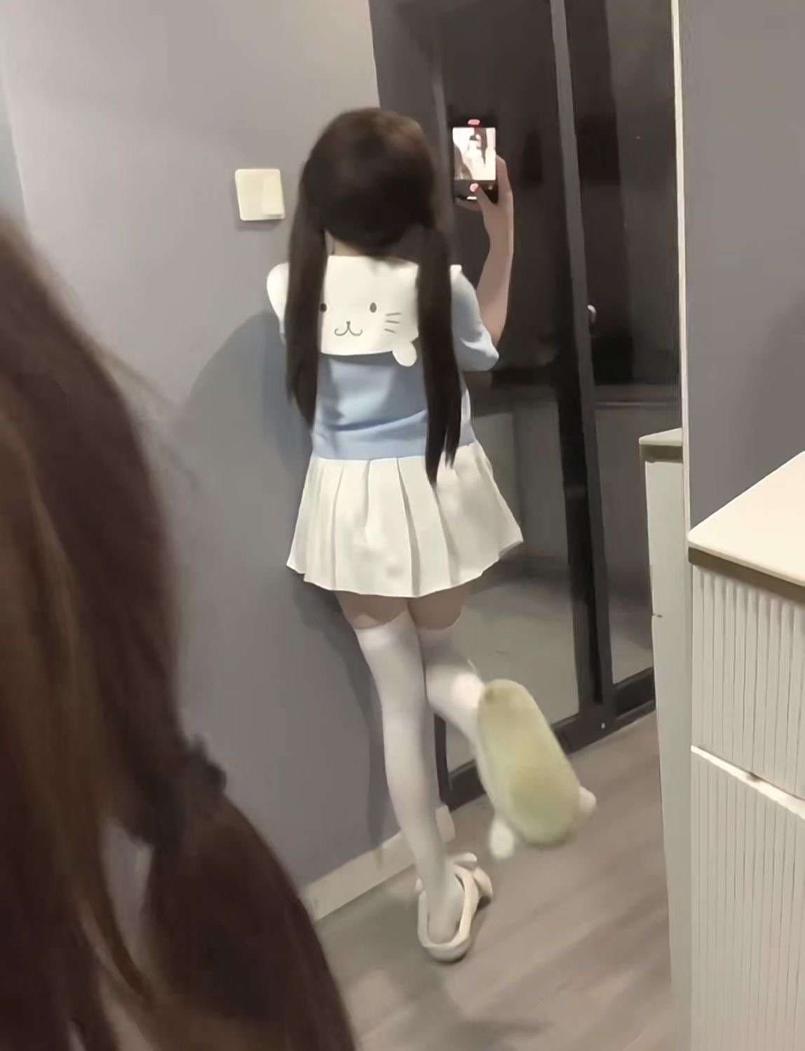 セーラー服 可愛い セット 白×水色