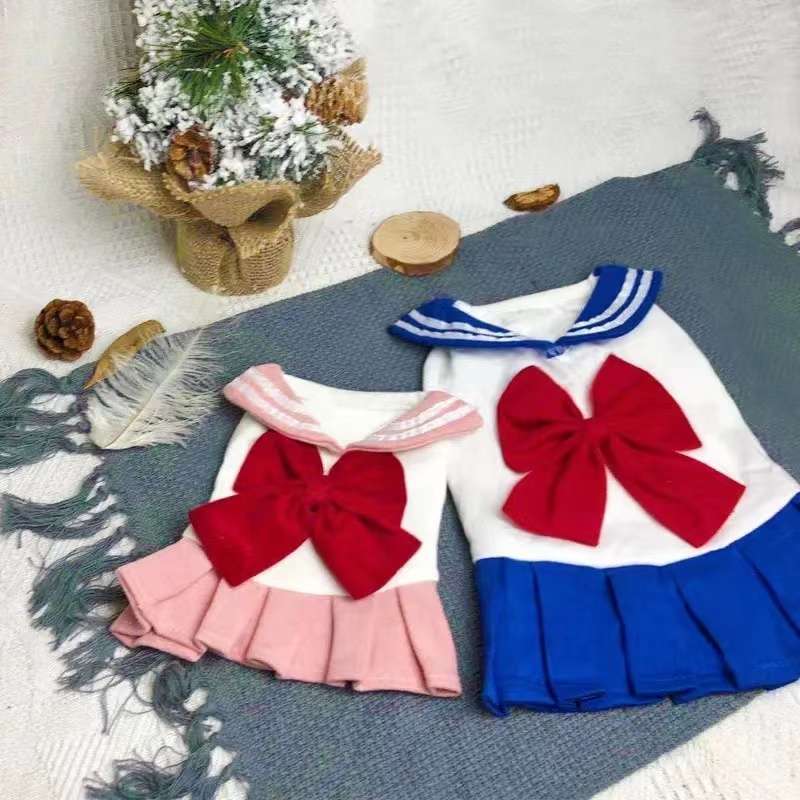 セーラー服 猫用セーラームーン風コスプレワンピース