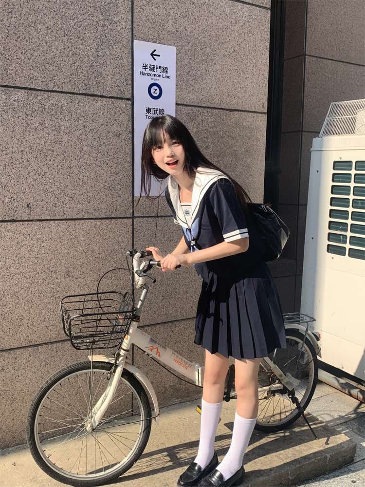 セーラー服 学生風 上下セット