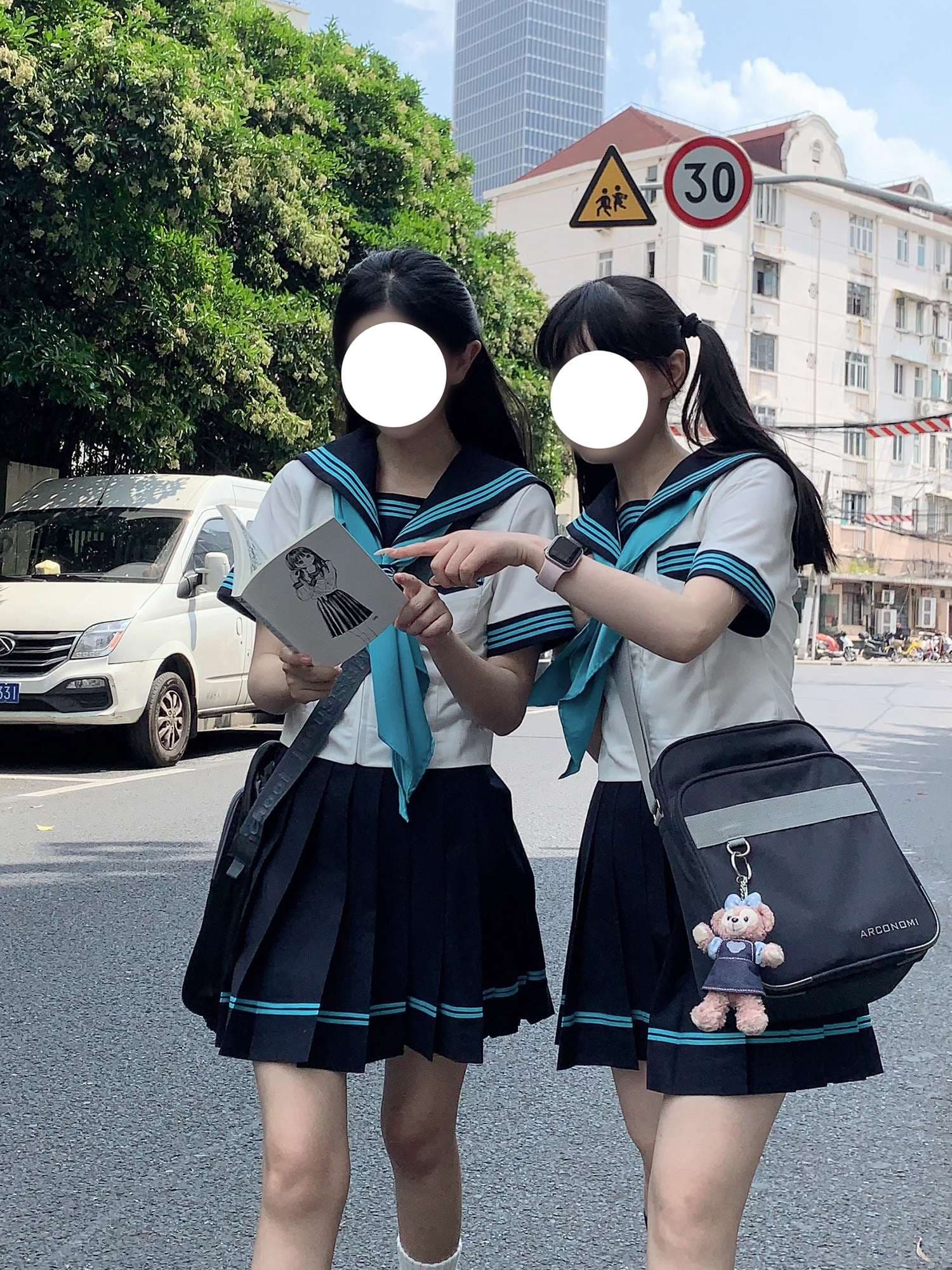 セーラー服 モダンセーラー制服 ターコイズブルー