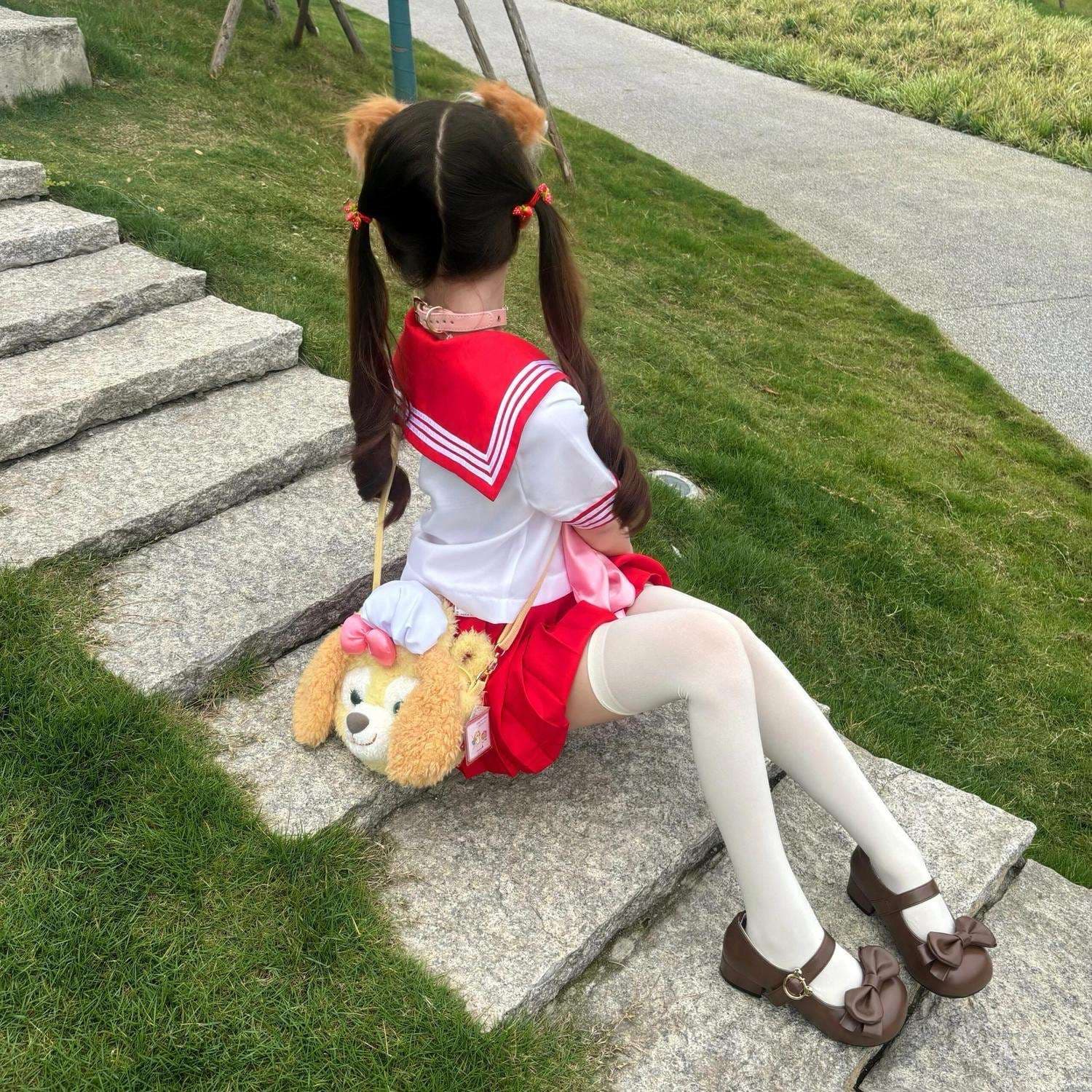 セーラー服 少女風 コスプレ衣装セット