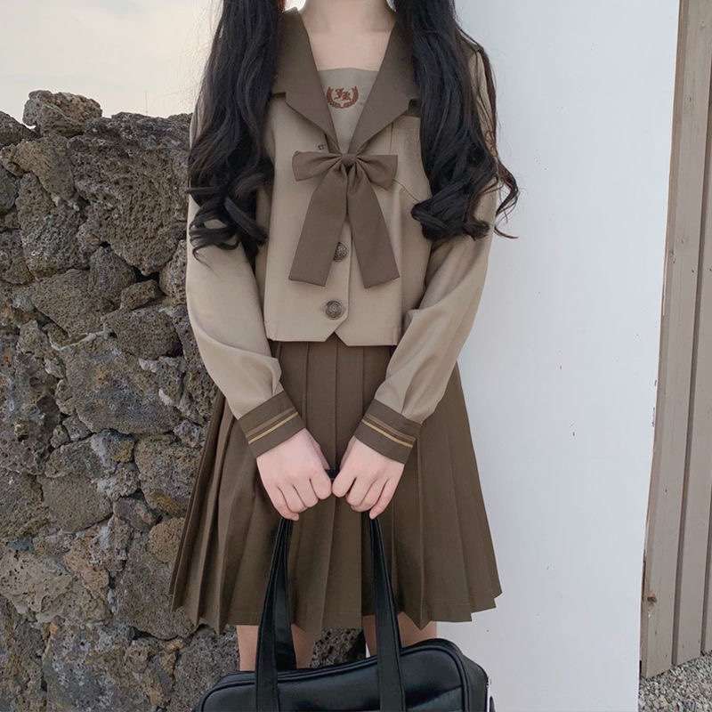 セーラー服 レトロ風リボン付き 制服
