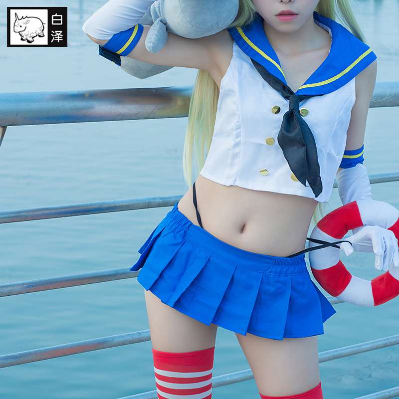 セーラー服 艦隊コレクション風 コスプレ衣装