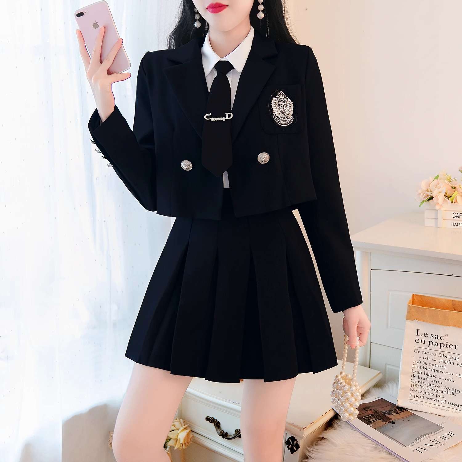 セーラー服 クラシカル制服風セットアップ