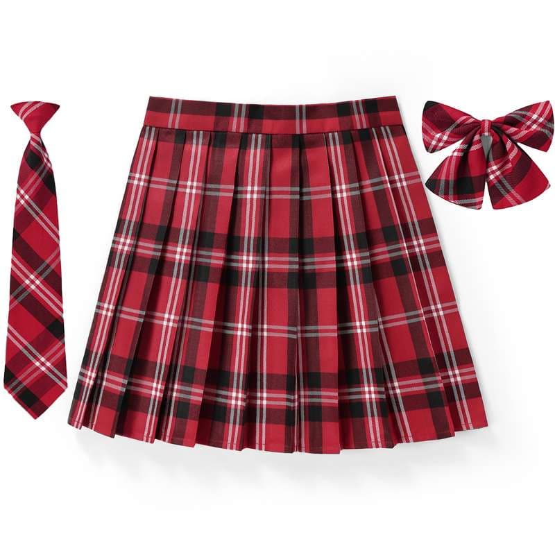 セーラー服 プリーツチェックスカート セット