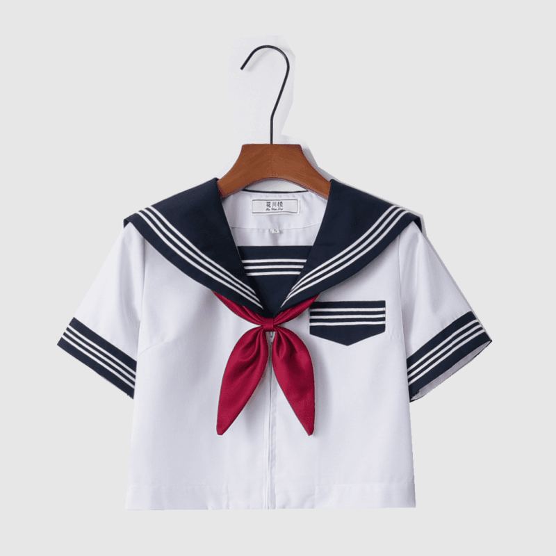 セーラー服 学生風半袖 トップス