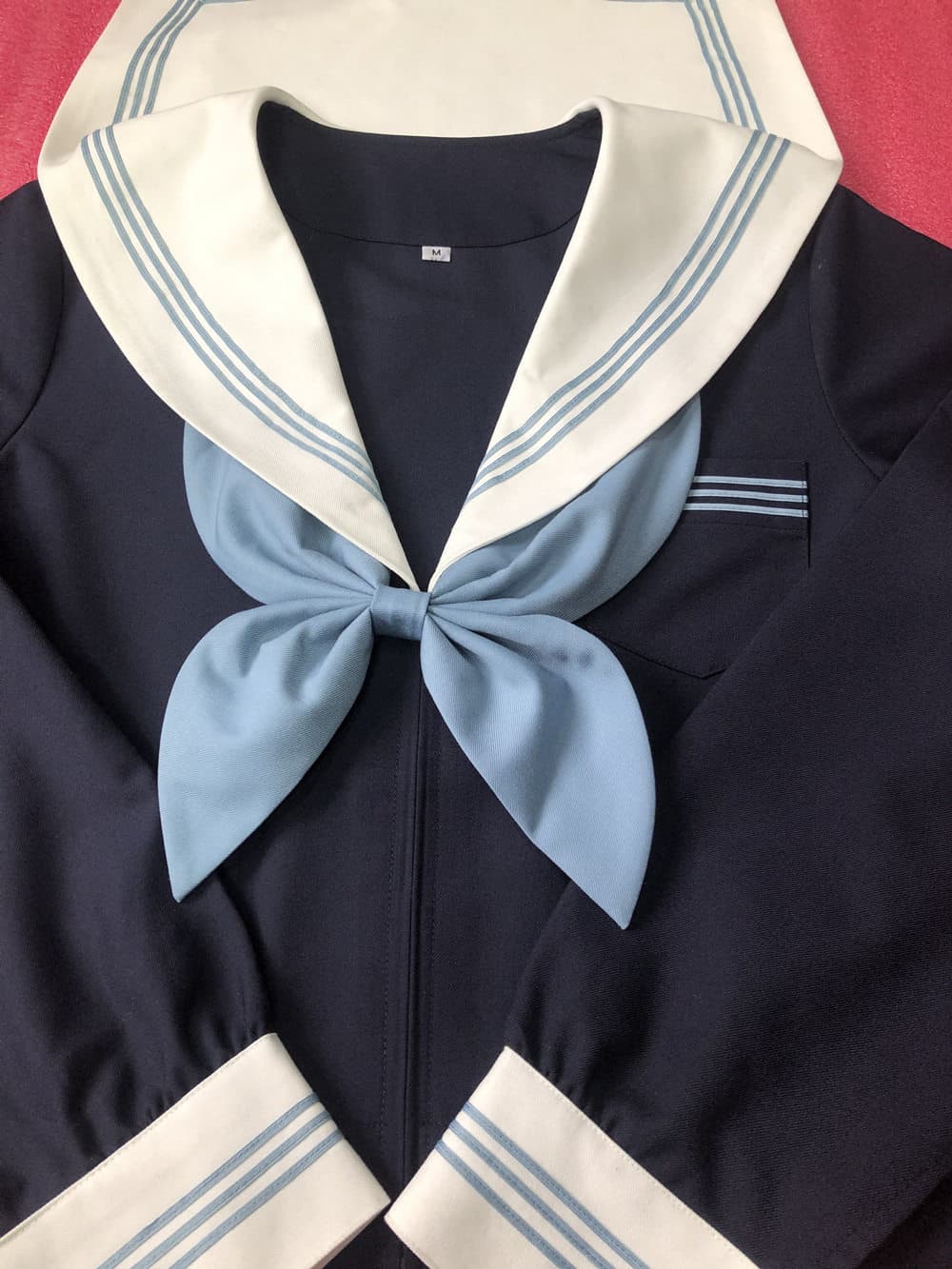 セーラー服 三本線襟リボン付き本格派上衣