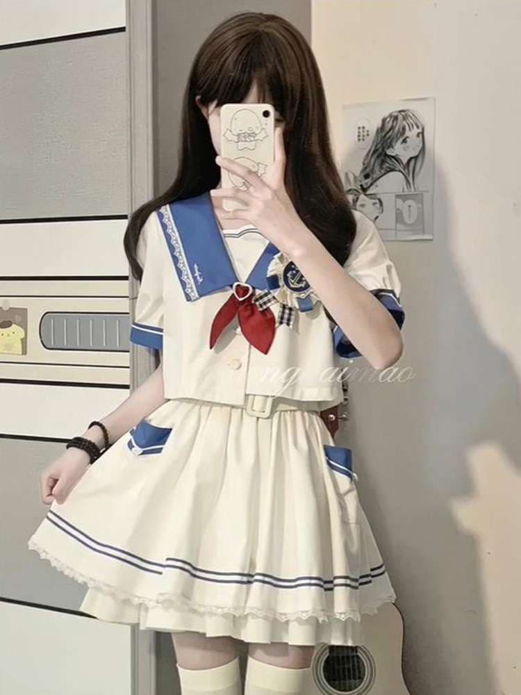 セーラー服 海軍風セーラーコスプレワンピース