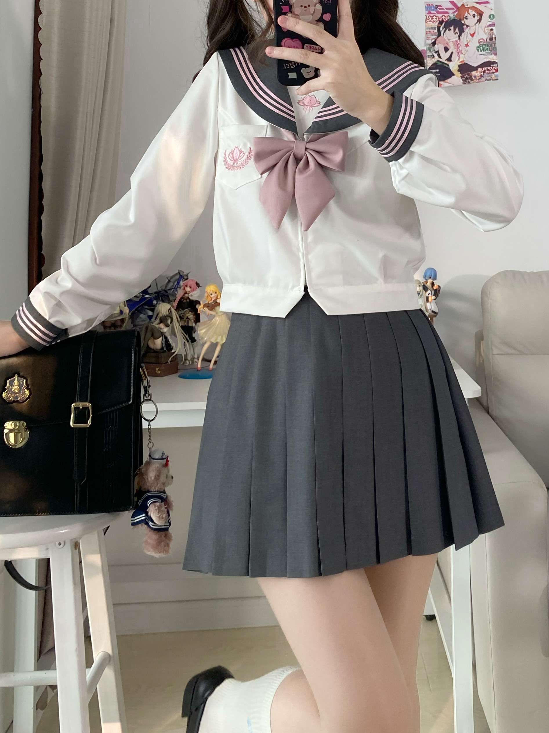 セーラー服 清楚可愛い制服風 上下セット