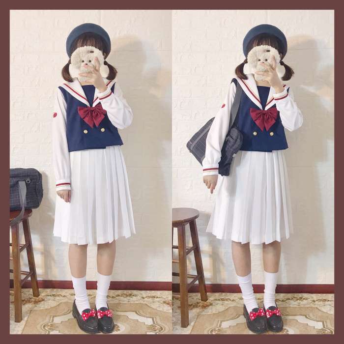 セーラー服 クラシック風 長袖制服セット