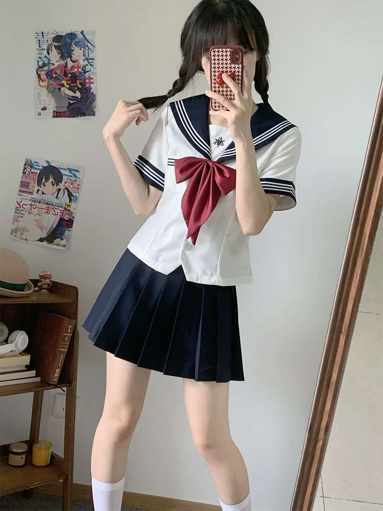 セーラー服 清涼感溢れる夏用 コスプレセット
