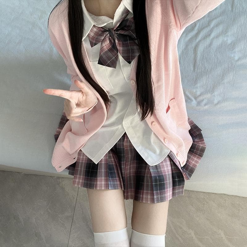 セーラー服 学生風セーラーカーディガンセット