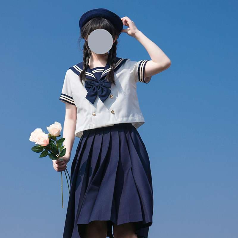 セーラー服 清楚可愛い制服風セーラーコスチューム
