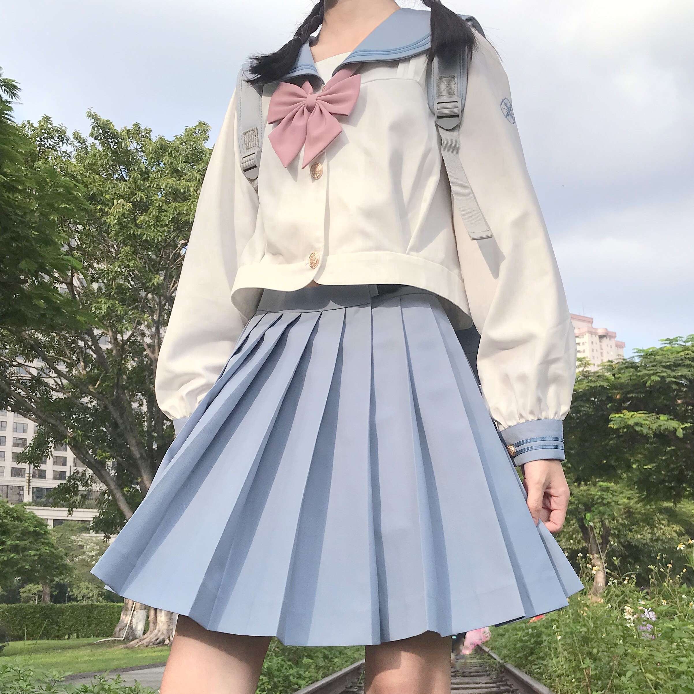 セーラー服 清楚可愛いセーラー風学生服セット