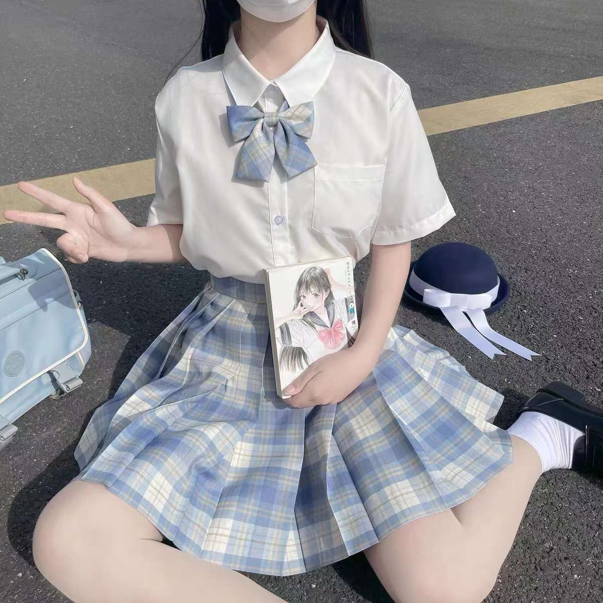 セーラー服 清楚可愛い制服風セーラーコスプレセット