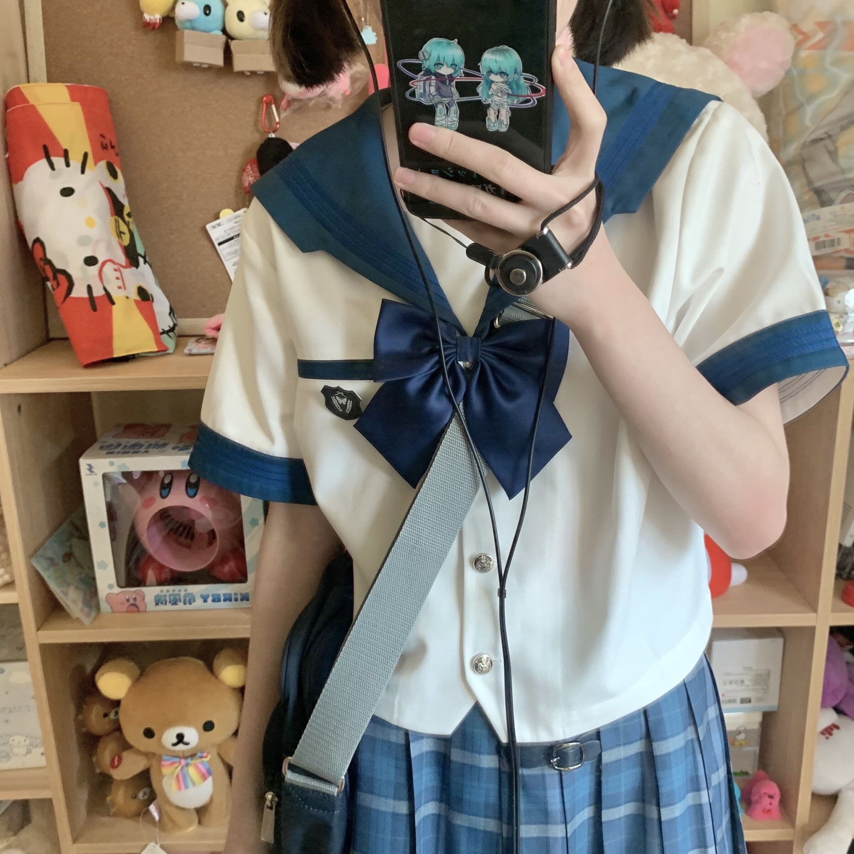 セーラー服 清楚系セーラー襟半袖ブラウス