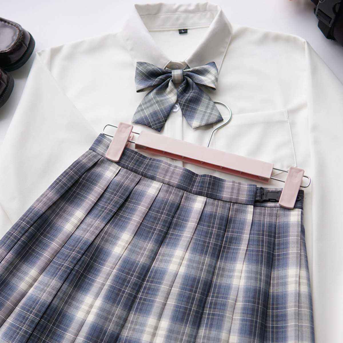 セーラー服 プレッピースタイル チェック柄セーラー制服セット