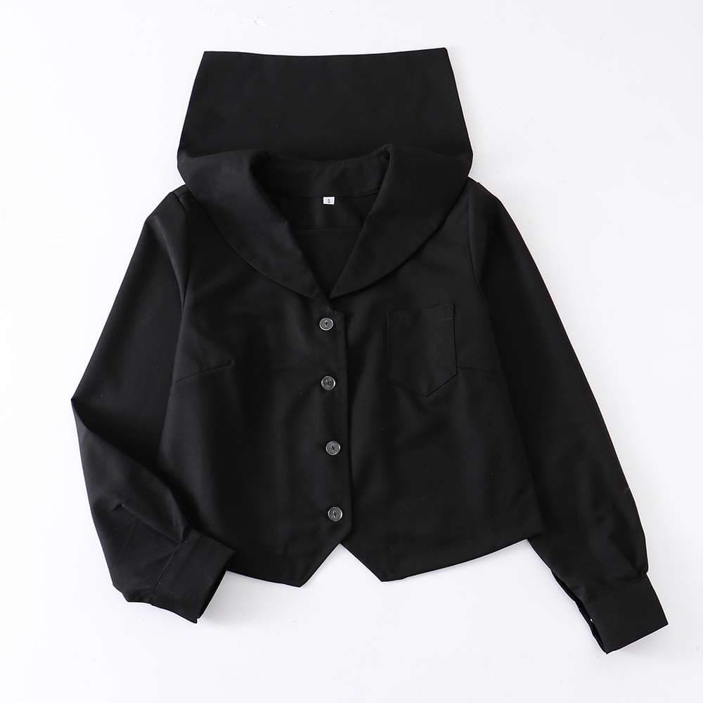 セーラー服 クラシックセーラーカラー ロングスリーブ制服トップス