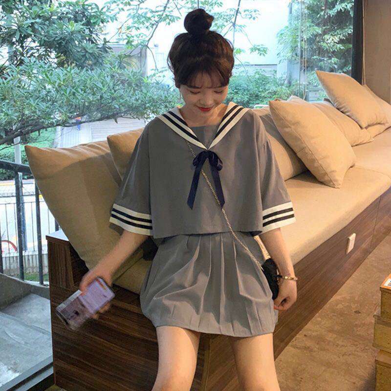 セーラー服 レトロ風 ツーピースセット