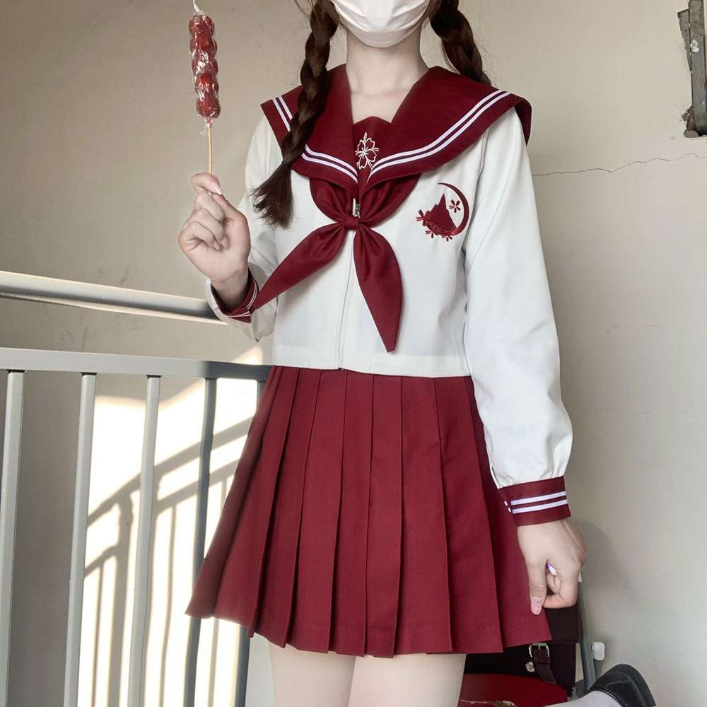 セーラー服 学園風 リボン付き制服セット