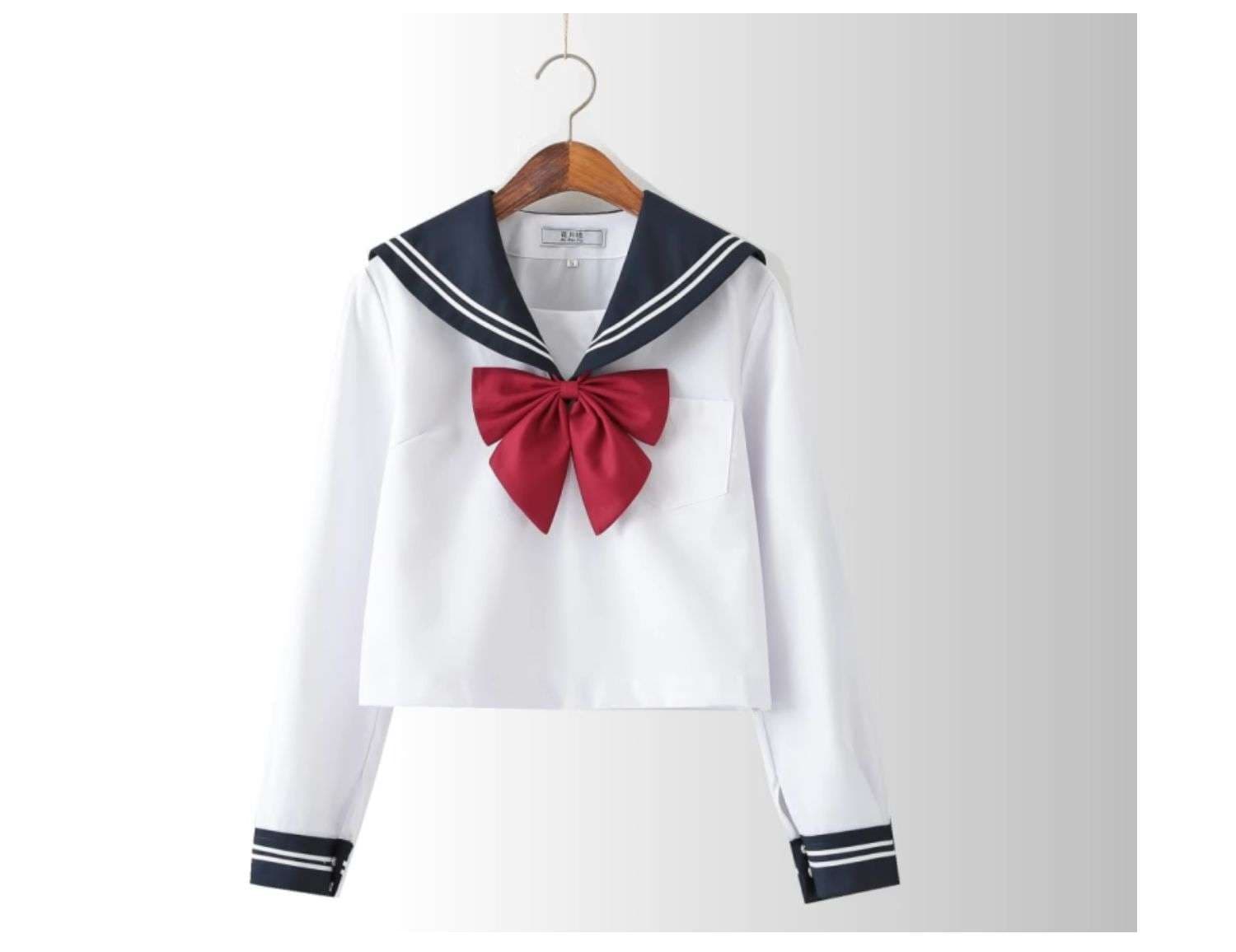 セーラー服 学生風半袖 トップス