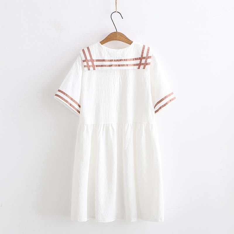 セーラー服 セーラーカラー ゆったりワンピース