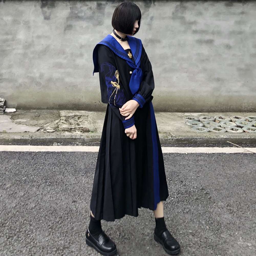 セーラー服 和風デザイン魔法学園風 コスプレ衣装