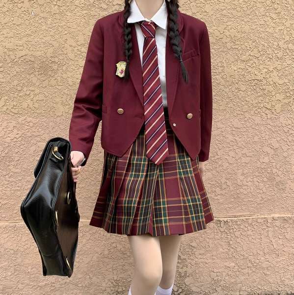 セーラー服 学園風制服 プリーツスカートセット