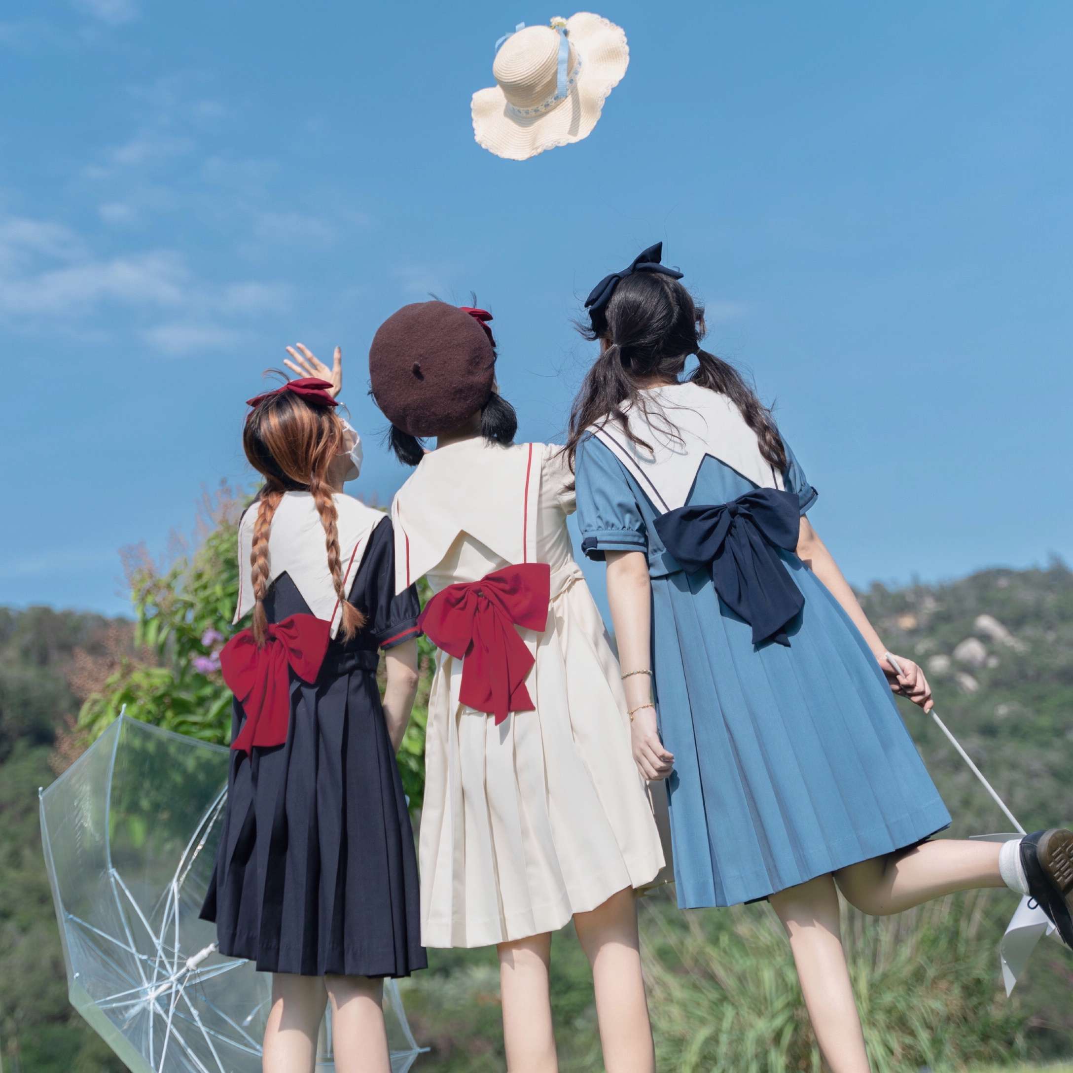 セーラー服 ビッグリボン夏服・オリジナルJK制服 ワンピース半袖夏