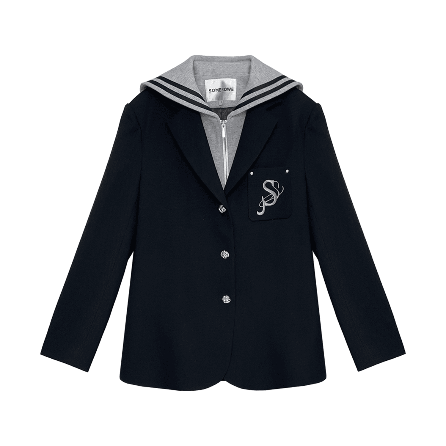 セーラー服 スクールガール風セーラーカラーカーディガン
