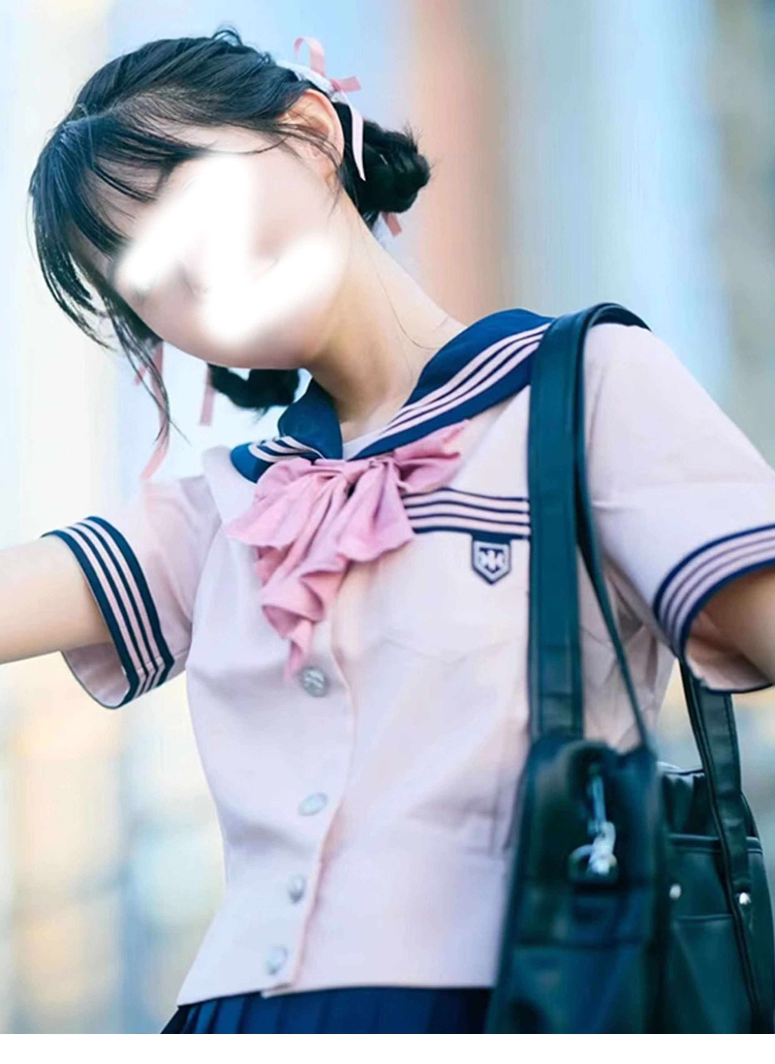 セーラー服 ピンクの学園風制服