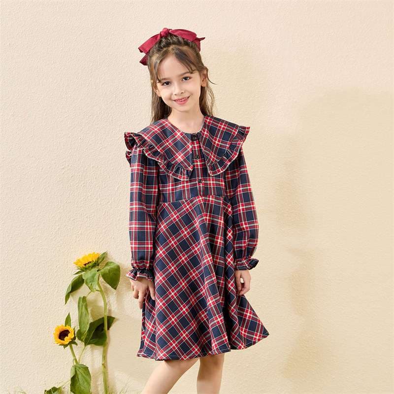 セーラー服 女の子ドレス 英国スタイルのロングスカート