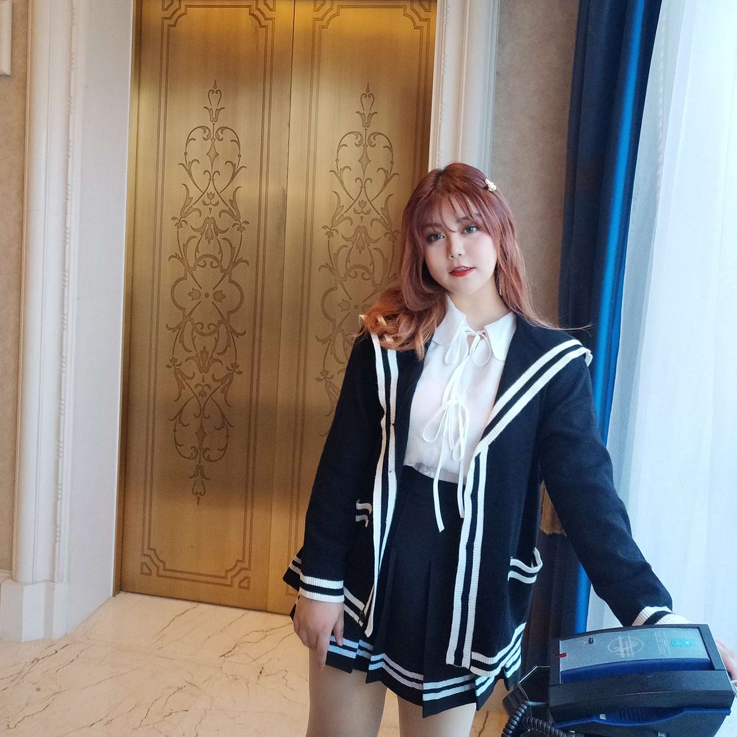 セーラー服 エレガントセーラー風カーディガン