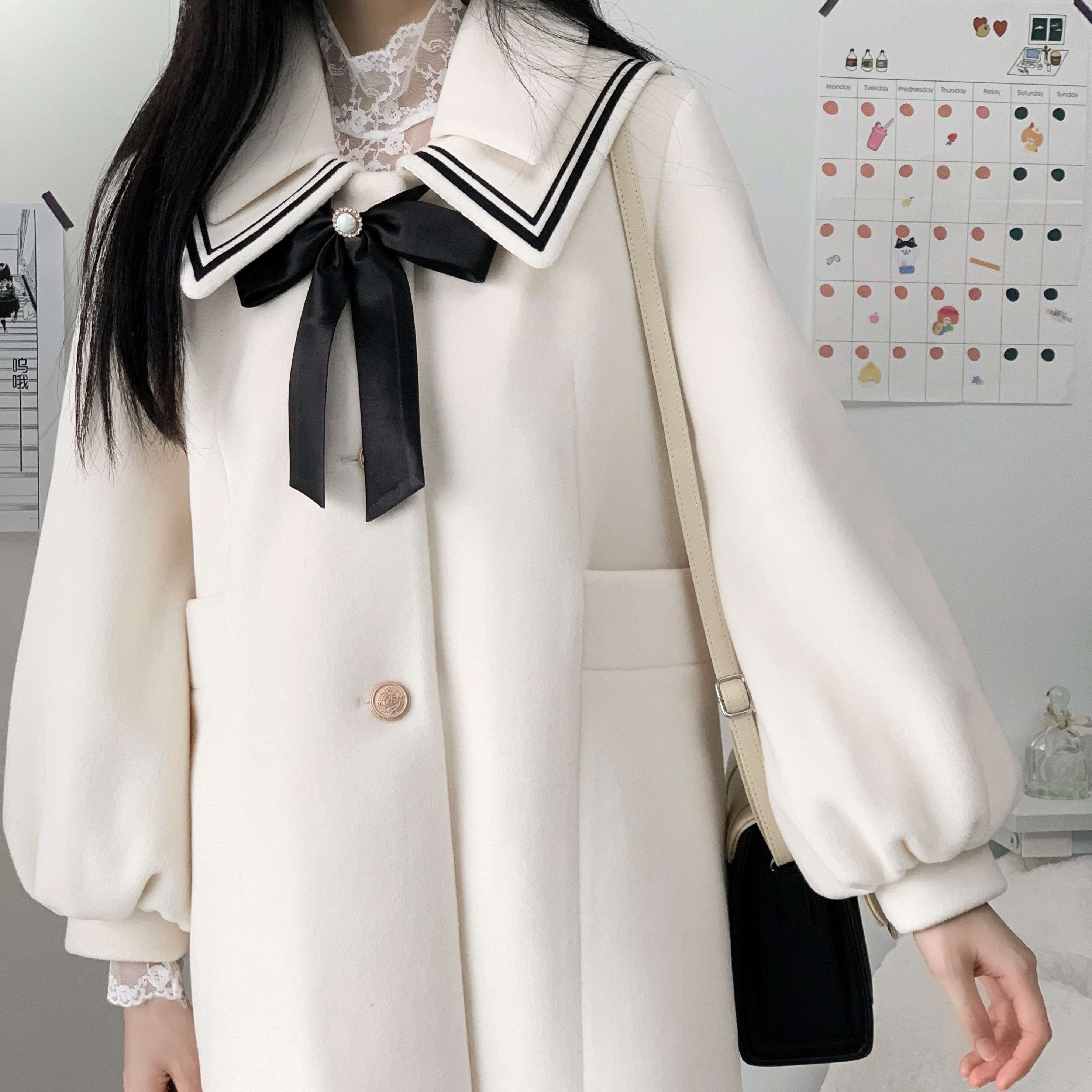 セーラー服 冬季長袖 ワンピース