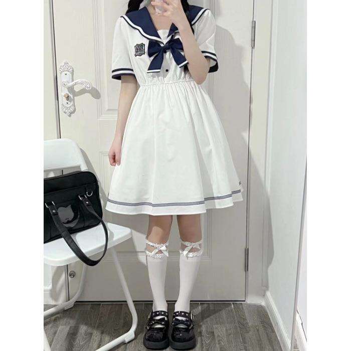 セーラー服 ナチュラルリボンセーラーワンピース