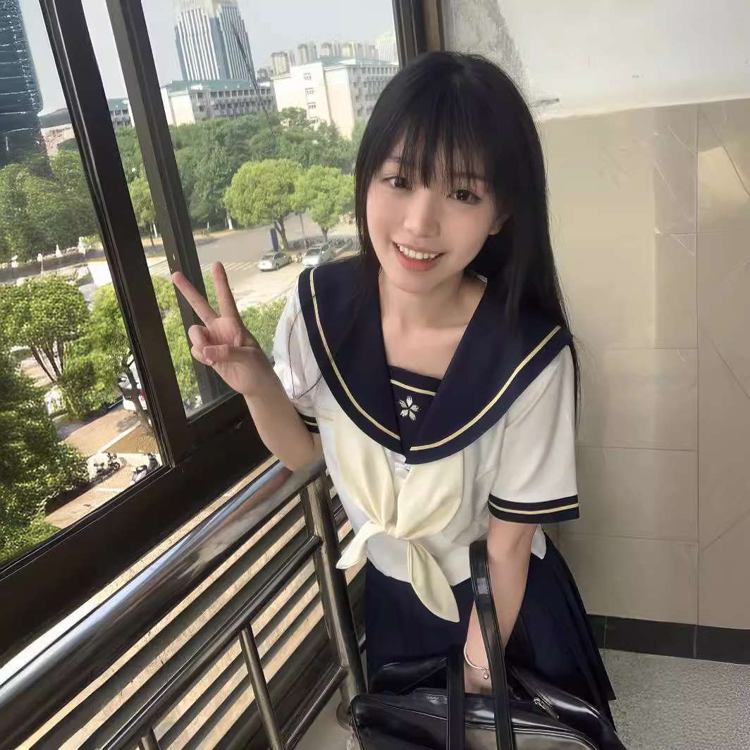 セーラー服 清楚な女学生風 紺白2トーン