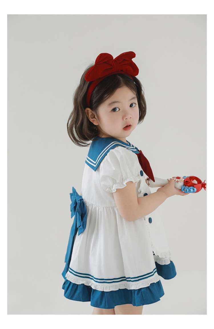 セーラー服 キュートな女の子用セーラー風ワンピース