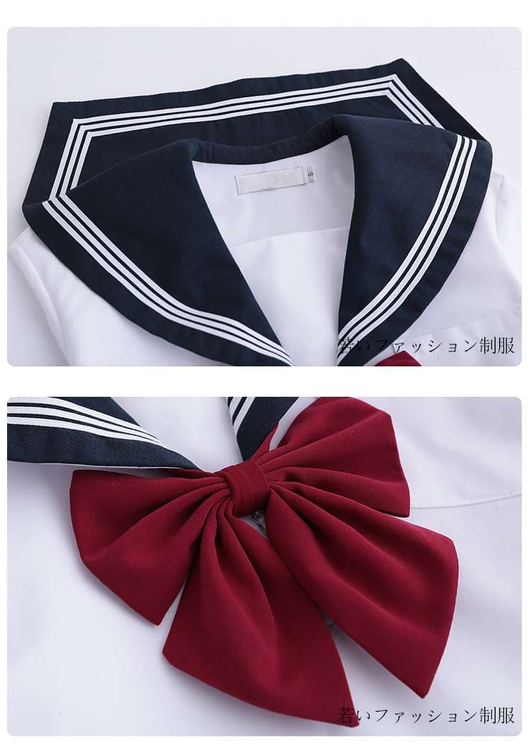 セーラー服 【大きいサイズ】女装 コスプレ 学園風 上下セット
