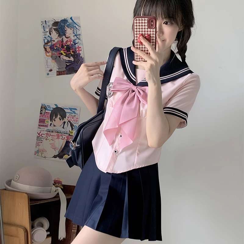 セーラー服 ピンクリボン 乙女スタイル