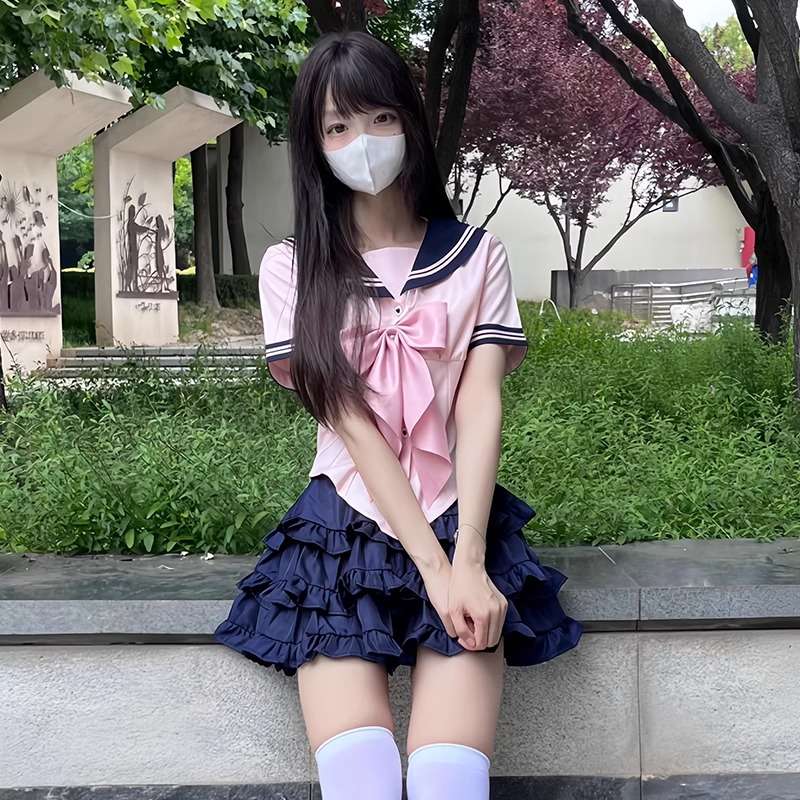 セーラー服 ピンクリボン 乙女スタイル